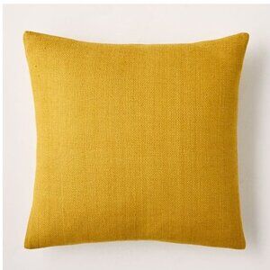 West Elm Loomed Pillow Cover, 20"x20", Set of 2, Dark Horseradish